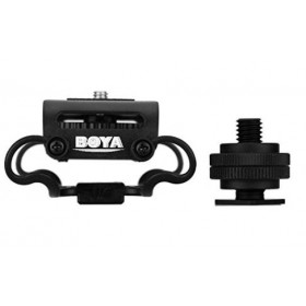 BOYA BY-C10 Universal Microphone and Portable Recorder Shock Mount - Fits the Zoom H4n, H5, H6, Tascam DR-40, DR-05, DR-07